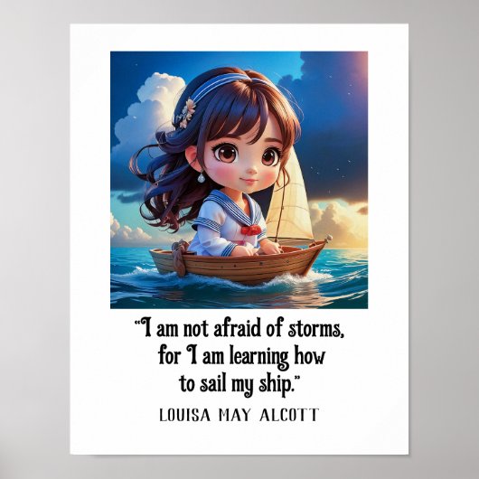 Poster Louisa May Alcott COMMENT VOIR MON NAVIRE (Devant)