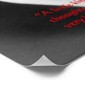 Poster Louisa May Aller "Petit Royaume" Citation de sages (Coin)