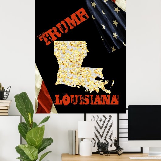 POSTER LOUISIANE  (Bureau à domicile)