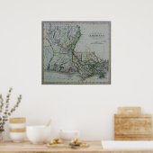 Poster Louisiane : 1824 (Cuisine)