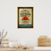 Poster Louisiane Crawfish 2 New Orleans Cajun (Cuisine)