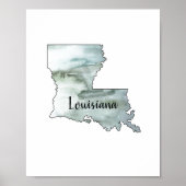 Poster Louisiane Illustration (Devant)