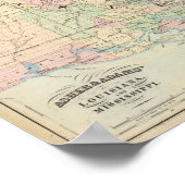 Poster Louisiane, Mississippi (Coin)