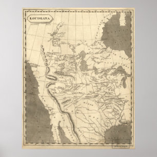 Poster Louisiane Territoire : 1804