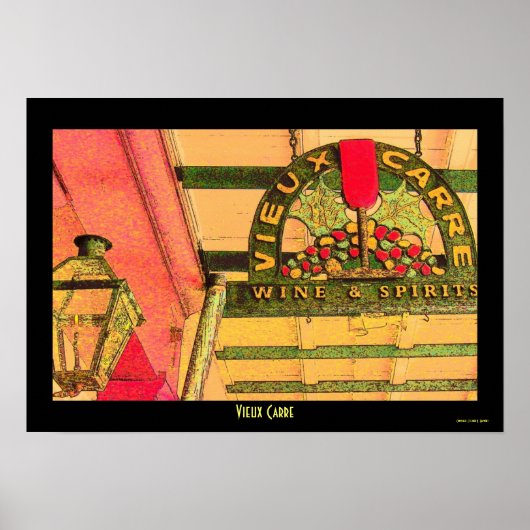 Poster Louisiane Vieux Carre (Devant)