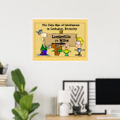 Poster Louisville Kentucky. (Bureau à domicile)