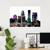 Poster Louisville, Kentucky en graffiti (Bureau à domicile)