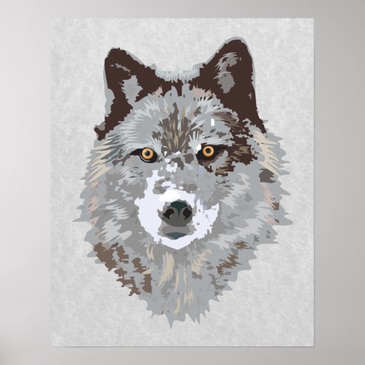 Poster loup (Devant)