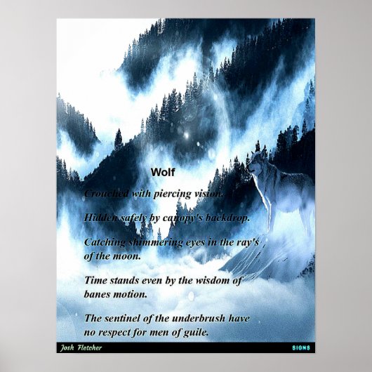 Poster Loup (Devant)