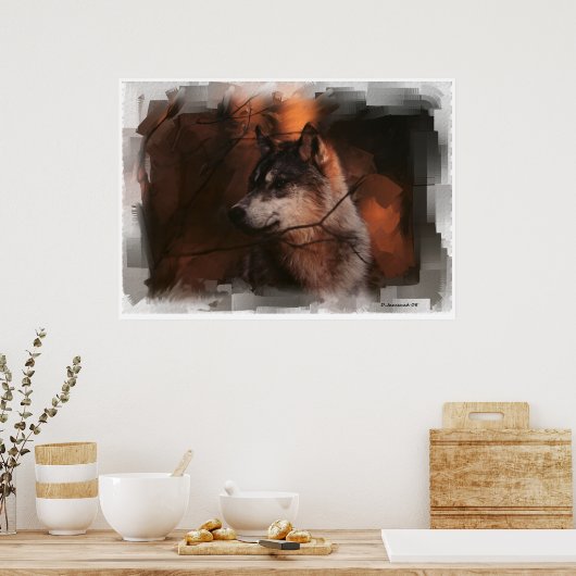 Poster Loup (Cuisine)