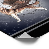 Poster Loup ailé mystique (Coin)