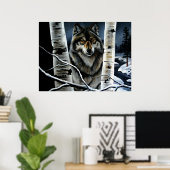 Poster Loup Alpha (Bureau à domicile)