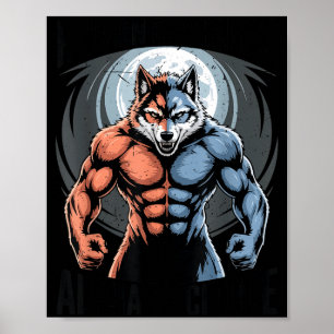 Poster Loup Alpha Humain Par Chance Choix Alpha Drôle Mèm