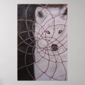 Poster Loup blanc (Devant)