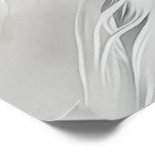 Poster Loup blanc et fille (Coin)