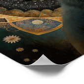 Poster Loup blanc Mandala (Coin)