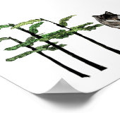 Poster loup de bois (Coin)