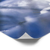 Poster Loup de bois nord-américain en neige (Coin)