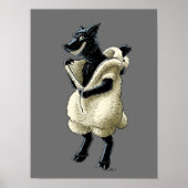 Poster Loup en moutons (Devant)