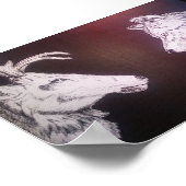 Poster Loup et Elk (Coin)