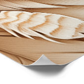 Poster Loup et femme en plumes (Coin)