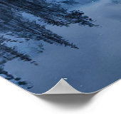 Poster Loup et lune (Coin)