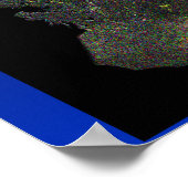 Poster Loup et lune (Coin)