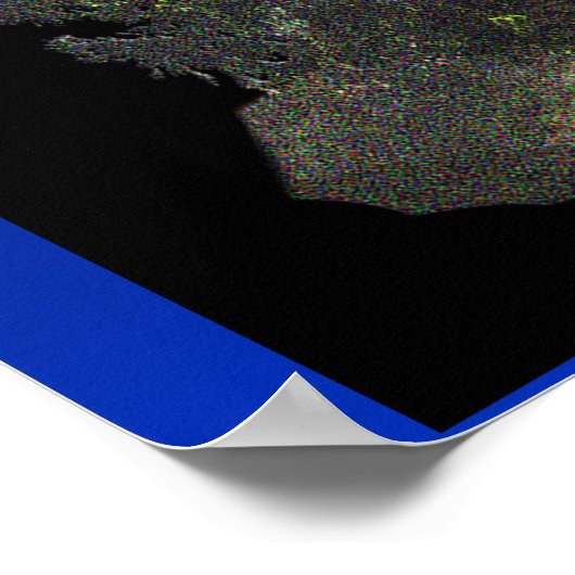 Poster Loup et lune (Coin)