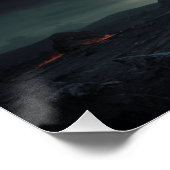 Poster Loup Feu 04 (Coin)