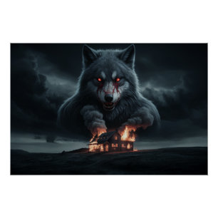 Poster Loup Feu Perfect Poster