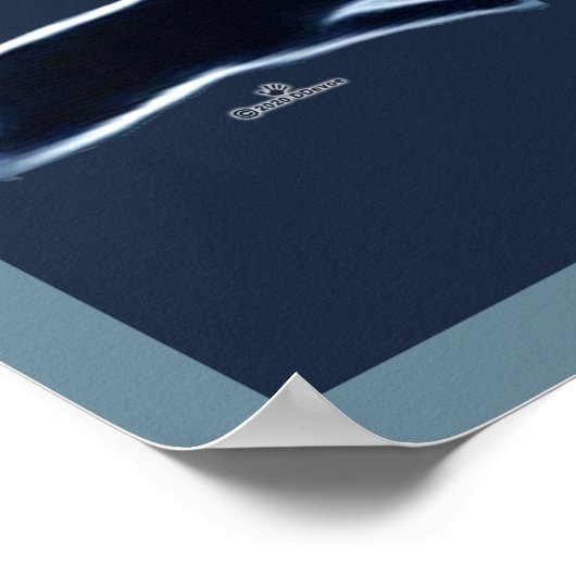 Poster Loup foncé (Coin)