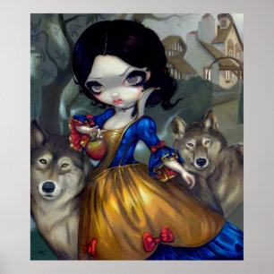 Poster Loup-Garou Blanche Neige ART IMPRIMER Loup blanc n