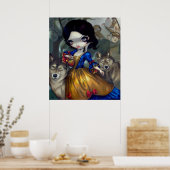 Poster Loup-Garou Blanche Neige ART IMPRIMER Loup blanc n (Cuisine)