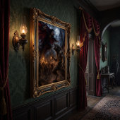 Poster Loup-garou contre vampire, bataille de fantasy méd