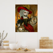 Poster Loup-Garou : d'Automne - gothique rococo wolf Impr (Cuisine)