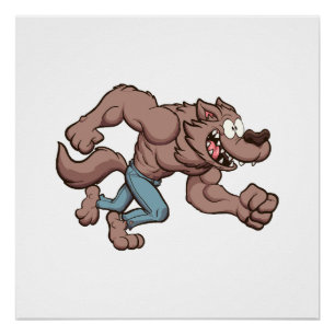 Poster Loup-garou en course