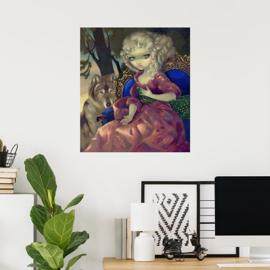 Poster Loup-Garou : L'Aube ART IMPRIMER rococo loup gothi (Bureau à domicile)