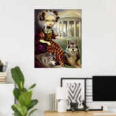 Poster Loup-Garou : Le Temple ART IMPRIMER rococo wolf go (Bureau à domicile)