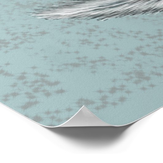 Poster Loup gris (Coin)