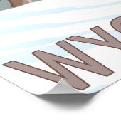 Poster Loup gris deboutWyoming (Coin)