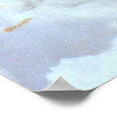 Poster Loup gris en hiver (Coin)