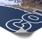 Poster Loup gris Howling Colorado (Coin)