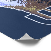 Poster Loup gris HowlingUtah (Coin)