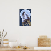 Poster Loup gris HowlingUtah (Cuisine)