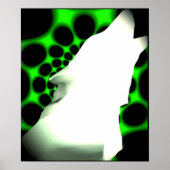 Poster Loup hurler (Devant)