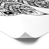 Poster Loup Inspiré Avec Dreamcatcher 2 (Coin)