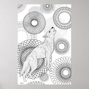 Poster Loup Intelligent