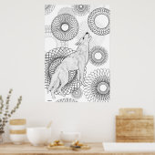 Poster Loup Intelligent (Cuisine)