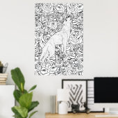 Poster Loup Intelligent (Bureau à domicile)