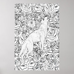 Poster Loup Intelligent